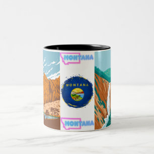 2 Couleurs Tasse Montana Explorer : boire avec courage panora