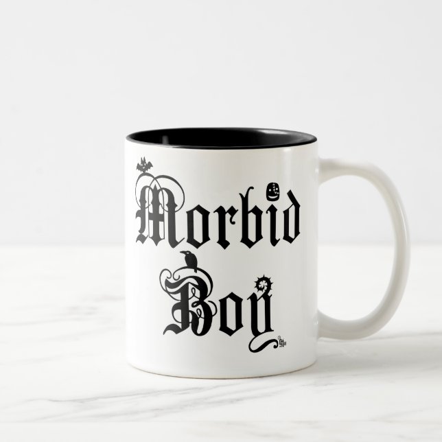 2 Couleurs Tasse morbide de garçon (Droit)
