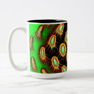 2 Couleurs Tasse motif Neon Microburst
