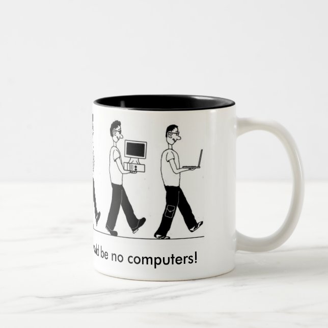 2 Couleurs Tasse nerd d'évolution (Droit)