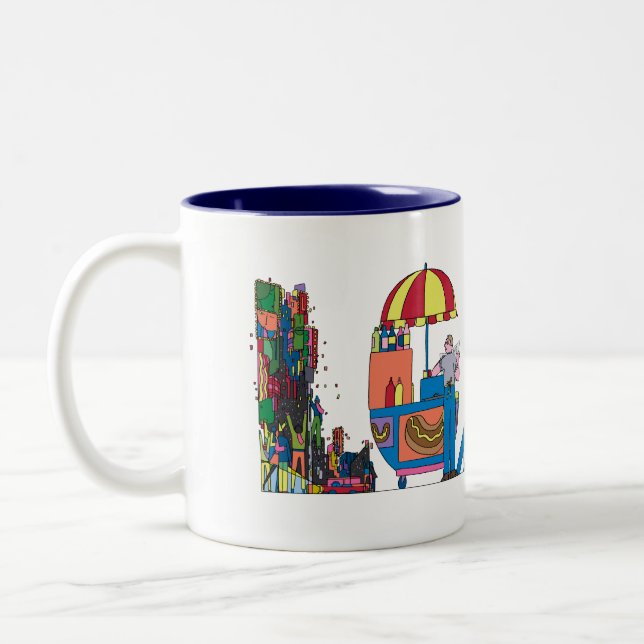 2 Couleurs Tasse | NEW YORK, NY (LGA) (Gauche)