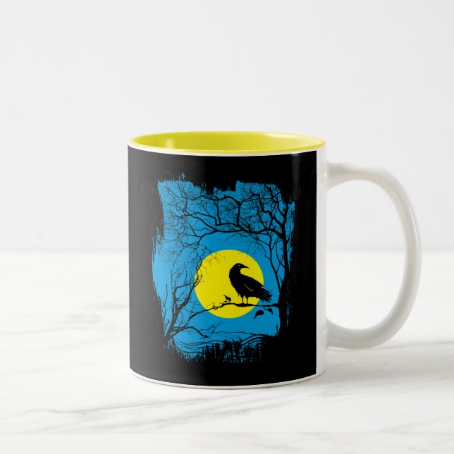 2 Couleurs Tasse noire de corneille (Droit)