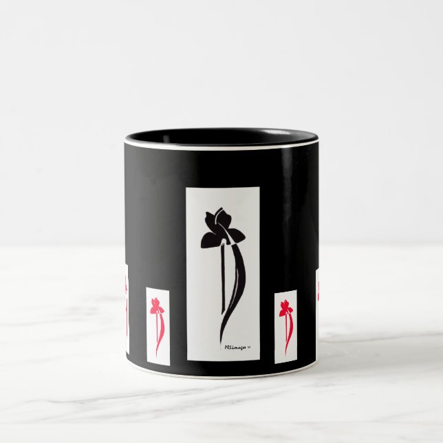 2 Couleurs Tasse noire de PRLimages (Centre)