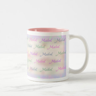 2 Couleurs Tasse nommée - Mabel