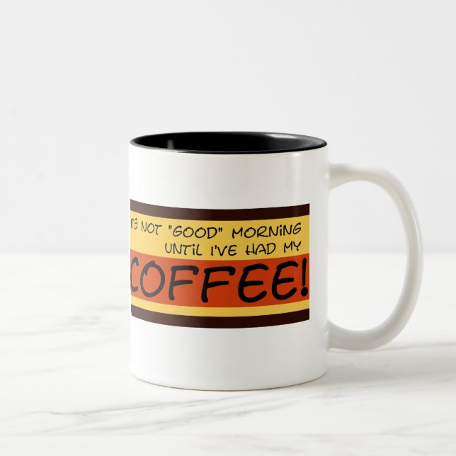 2 Couleurs Tasse non bonjour (Droit)