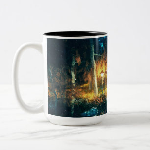 2 Couleurs Tasse Nuit de la Forêt Enchantée