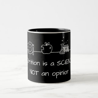 2 Couleurs Tasse Nutrition est une Science NON une Opinion