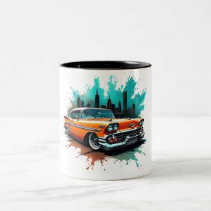 2 Couleurs Tasse Orange Chevy Splash