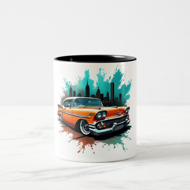 2 Couleurs Tasse Orange Chevy Splash (Centre)