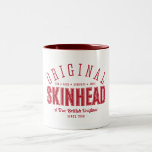 2 Couleurs Tasse originale de skinhead
