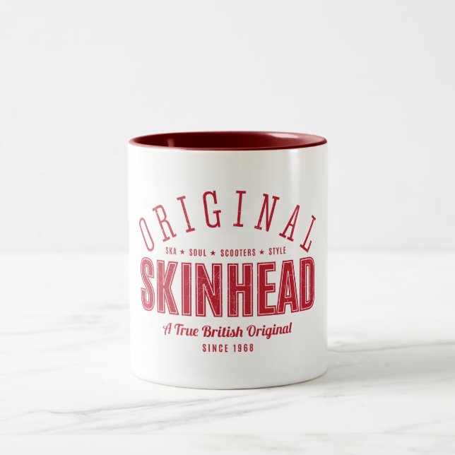 2 Couleurs Tasse originale de skinhead (Centre)