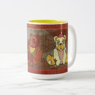 2 Couleurs Tasse Ours en Peluche