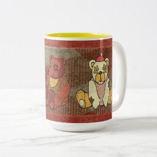 2 Couleurs Tasse Ours en Peluche