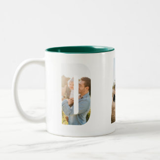 2 Couleurs Tasse Papa avec Photo Personnalisée