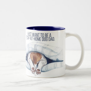 2 Couleurs Tasse papa chien au foyer