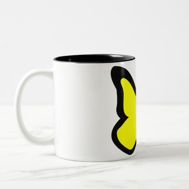 2 Couleurs Tasse Papillon (Gauche)