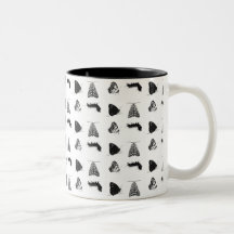 Tasse Papillon Monochrome
