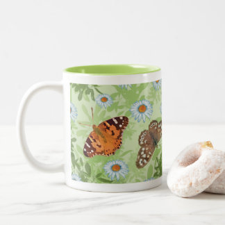 2 Couleurs Tasse « Papillons & Pâquerettes » Collection Campa