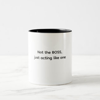 2 Couleurs Tasse parfaite pour le patron de sa propre vie