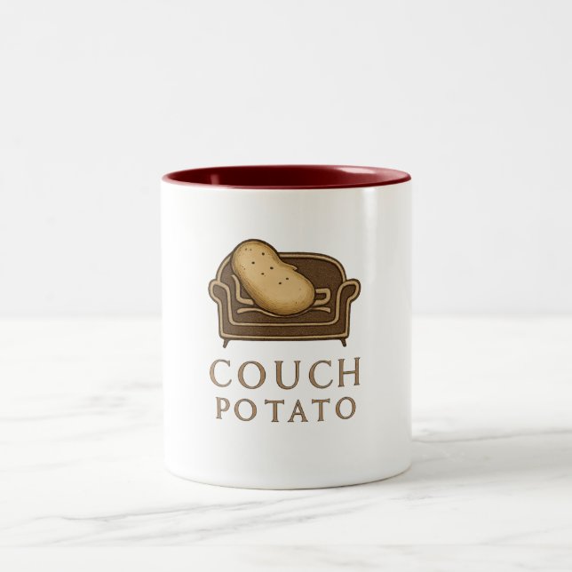 2 Couleurs Tasse - Patate de canapé (Centre)