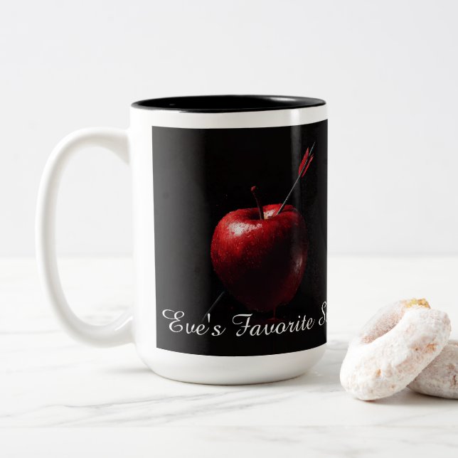 2 Couleurs Tasse "Péché préféré d'Eve" (Avec donut)