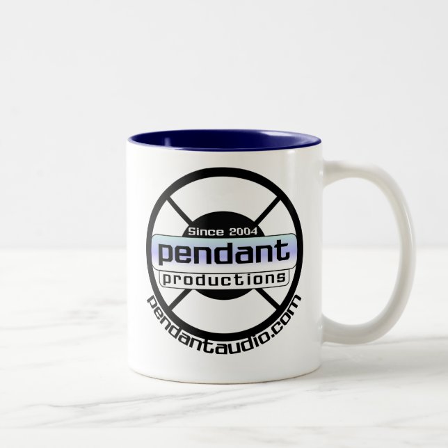 2 Couleurs Tasse pendante de logo (Droit)