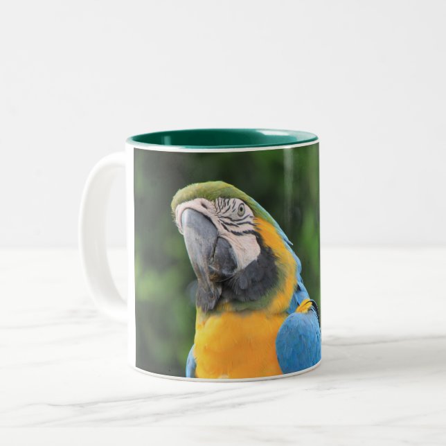 2 Couleurs Tasse Perroquet (Devant gauche)