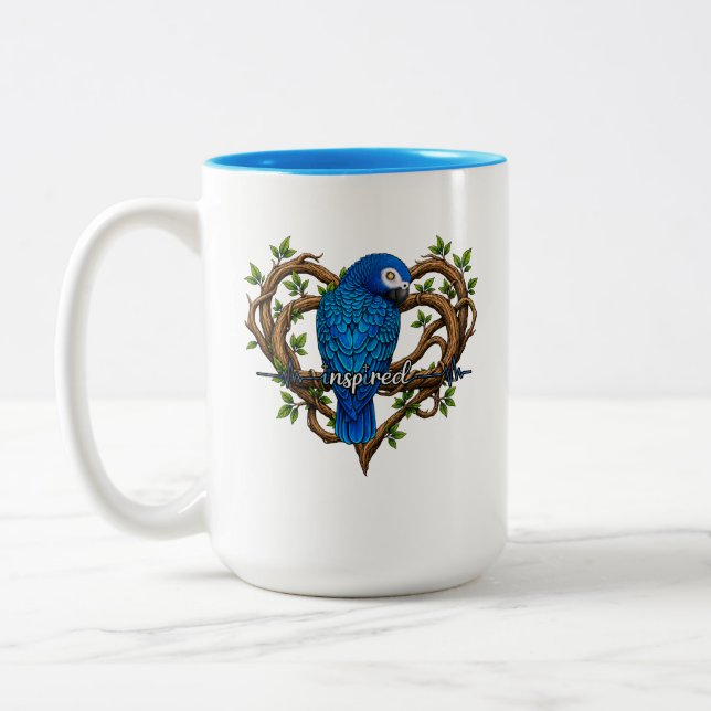 2 Couleurs Tasse Perroquet Motivation - Inspirée (Gauche)