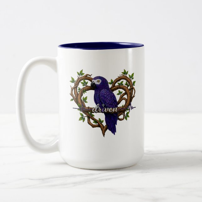 2 Couleurs Tasse Perroquet Motivationnel - Motivé (Gauche)
