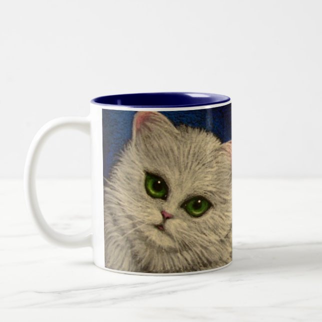 2 Couleurs Tasse PERSANE BLANCHE de CAT d'ANGE (Gauche)