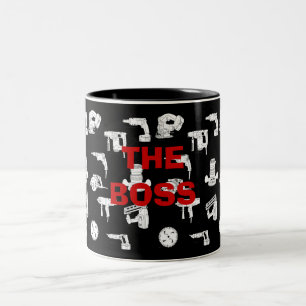 2 Couleurs Tasse personnalisable d'équipe de construction