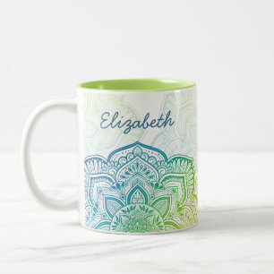 2 Couleurs Tasse personnalisée Aki Mandala 11 oz