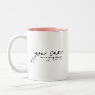 2 Couleurs Tasse personnalisée amusante et motivante pour ama