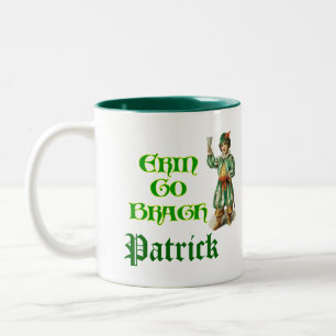 2 Couleurs Tasse personnalisée avec citation irlandaise Erin