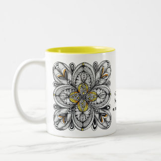 2 Couleurs Tasse personnalisée avec citation sur le café et l