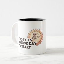 Tasse personnalisée avec nom Aujourd'hui est un bo