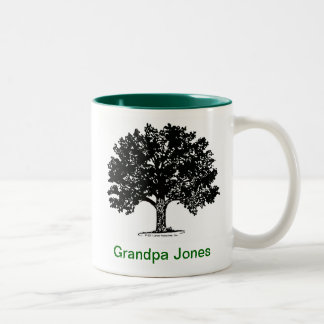 2 Couleurs Tasse personnalisée d'arbre généalogique