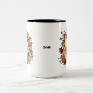 2 Couleurs Tasse personnalisée de fantôme mignon et chat noir