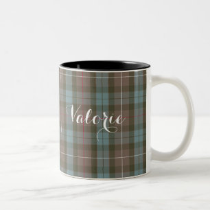 2 Couleurs Tasse personnalisée de tartan