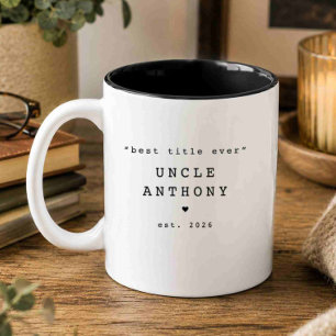 2 Couleurs Tasse personnalisée Meilleur Oncle de tous les tem