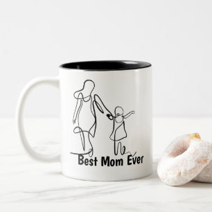 2 Couleurs Tasse personnalisée Meilleure Maman Deux Tons, 15 