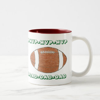 2 Couleurs Tasse personnalisée MVP PAPA pour la fête des Père