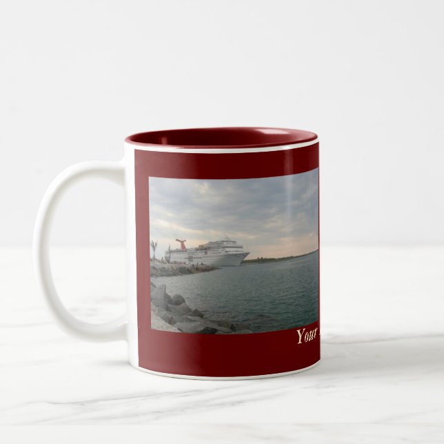 2 Couleurs Tasse personnalisée par navigation de coucher du (Gauche)