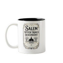 Tasse personnalisée pour descendant des procès de 