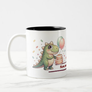 2 Couleurs Tasse personnalisée pour le anniversaire de garçon