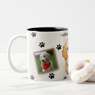 2 Couleurs Tasse personnalisée pour maman de Golden Retriever