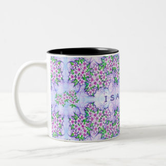 2 Couleurs Tasse personnalisée Pretty Little Flowers