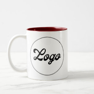 2 Couleurs Tasse personnalisée promotionnelle MAROON bicolore