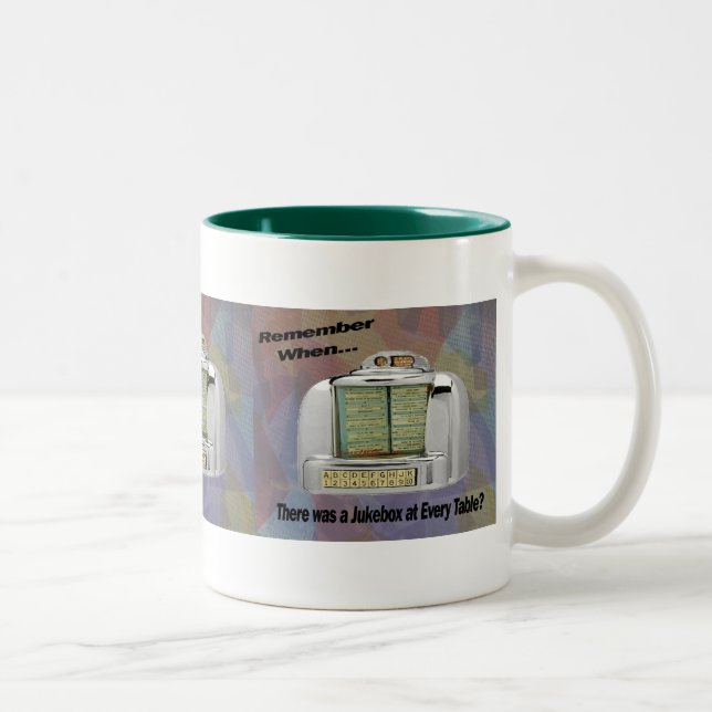 2 Couleurs Tasse personnelle de juke-box (Droit)