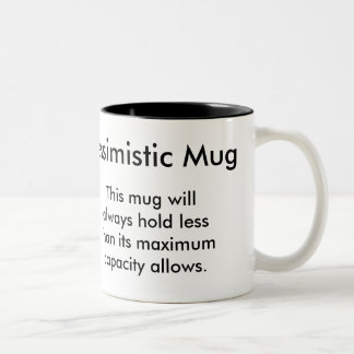2 Couleurs Tasse pessimiste